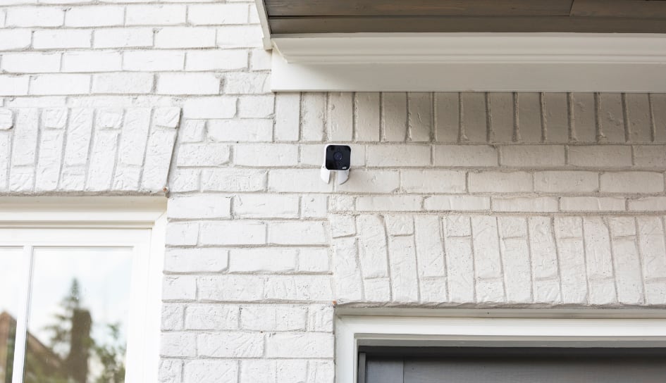 ADT outdoor camera on a Boulder home